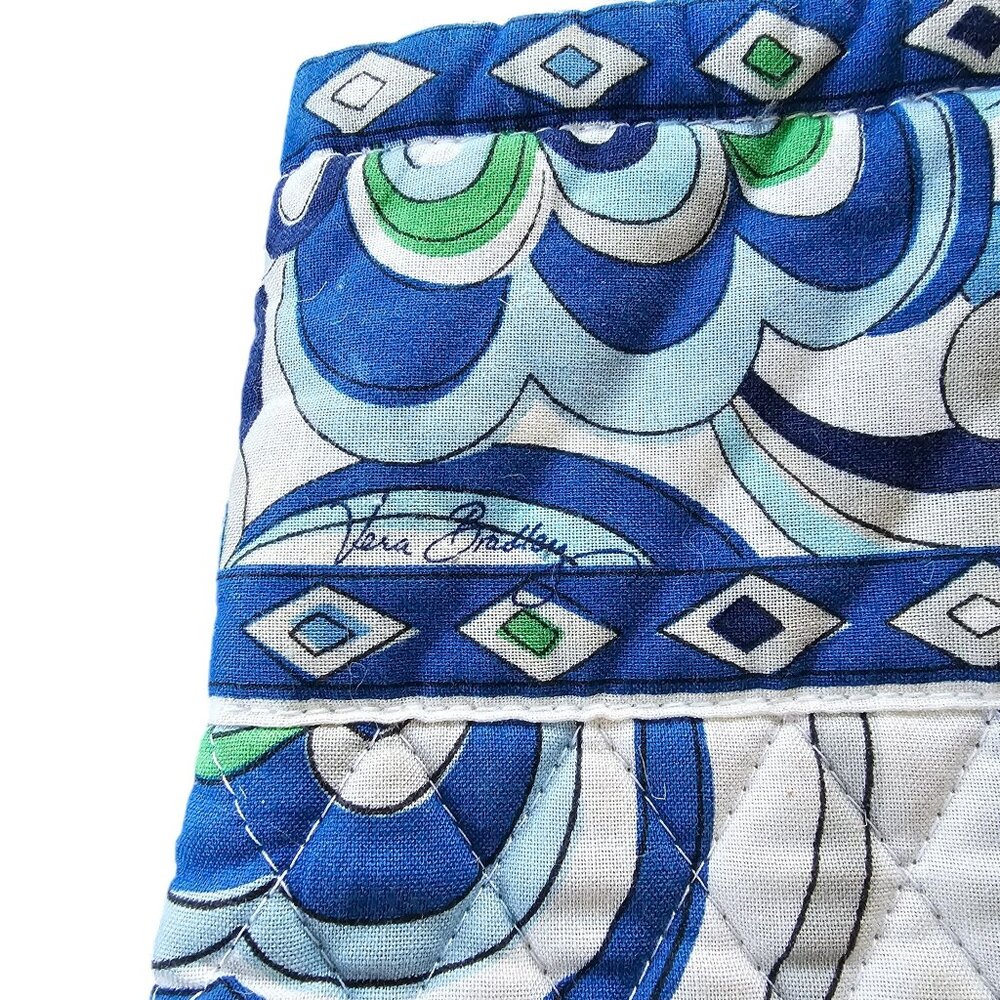 Vera Bradly Shoulder bag Blue Tote Blue White 13x15 - Picture 3 of 12